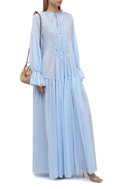 Хлопковая туника MASTERPEACE голубого цвета по цене 27500 руб., арт. MP-R21-29 (a), фото 2 Хлопковая туника MASTERPEACE, арт. MP-R21-29 (a), фото 2