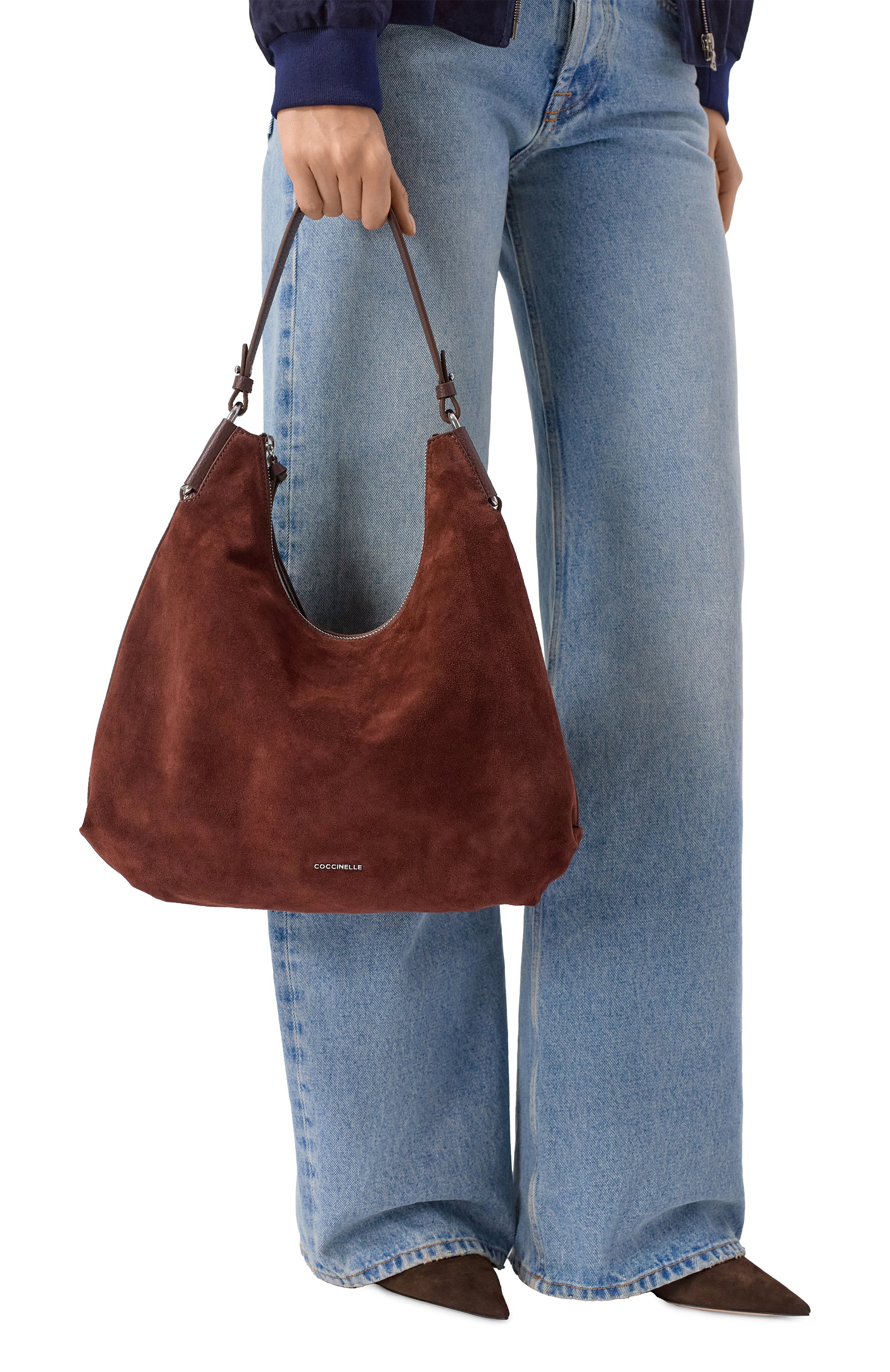 Сумка rebekka medium COCCINELLE темно-коричневого цвета по цене 44100 руб., арт. E1 T96 13 01 01, фото 2 Сумка rebekka medium COCCINELLE, арт. E1 T96 13 01 01, фото 2