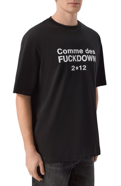 Хлопковая футболка COMME DES FUCKDOWN, арт. CFABU00019, фото 3