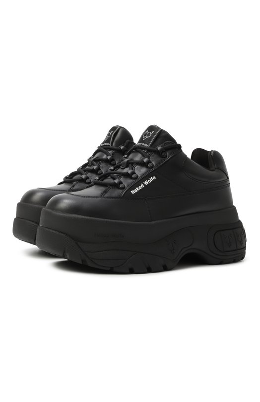 Кожаные кроссовки Sporty Naked Wolfe SP0RTY/C0W LEATHER Чёрный SP0RTY/C0W LEATHER