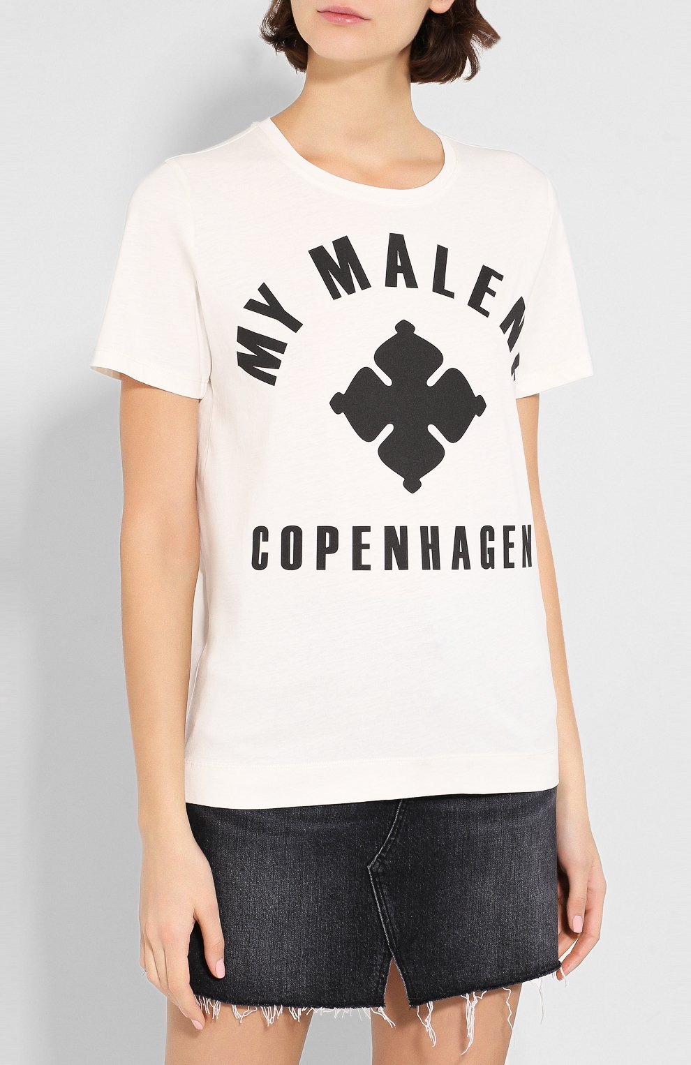 Хлопковая футболка BY MALENE BIRGER, арт. Q67468001/MARIANNE, фото 3