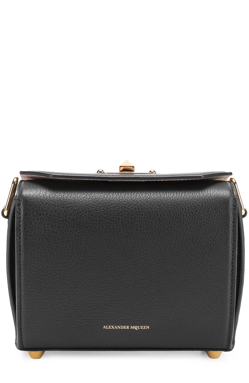 Сумка box 19 ALEXANDER MCQUEEN черного цвета по цене 199500 руб., арт. 479766/DZP0M, фото 1 Сумка box 19 ALEXANDER MCQUEEN, арт. 479766/DZP0M, фото 1