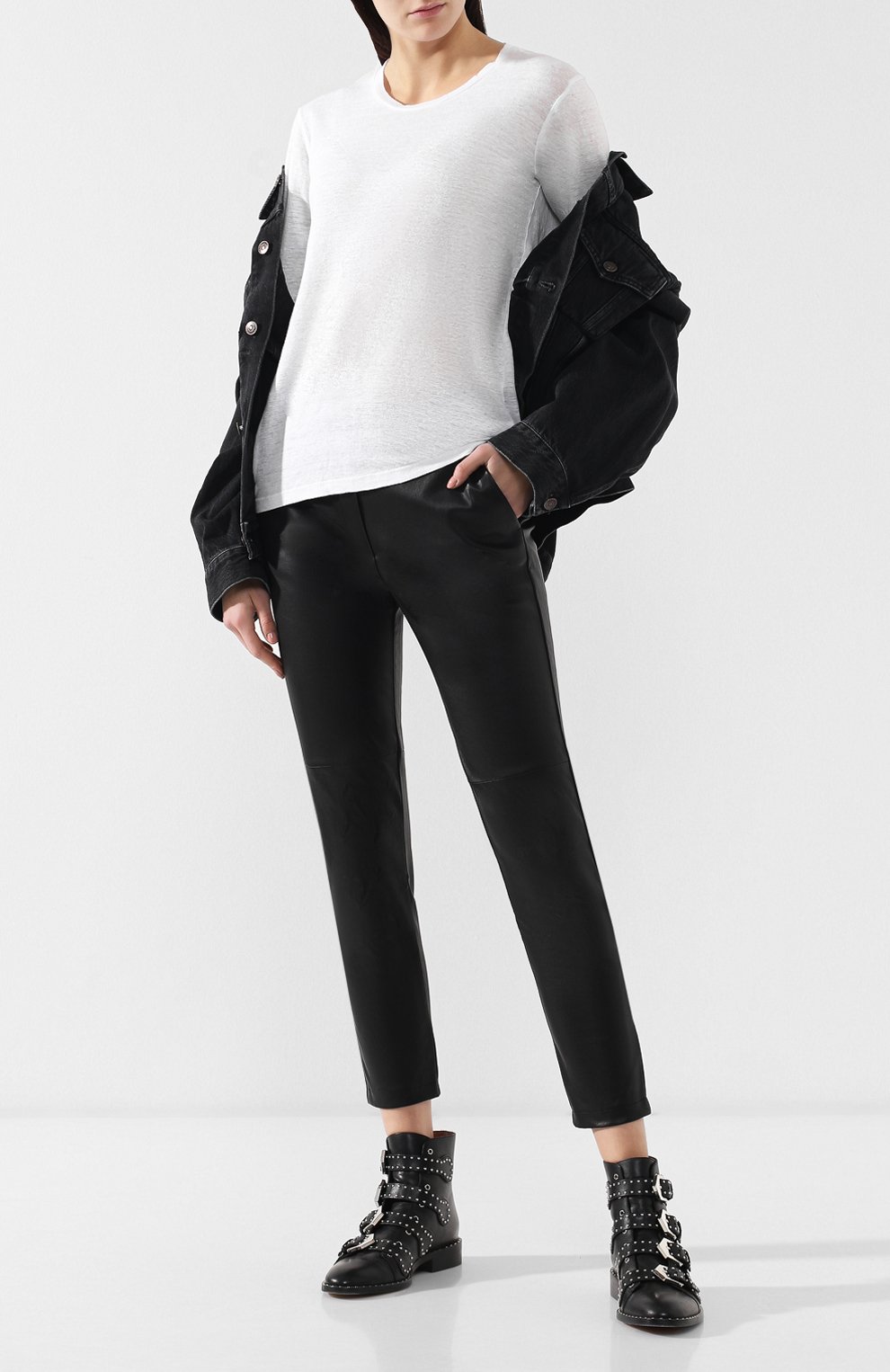 Льняной лонгслив ISABEL MARANT ETOILE белого цвета по цене 16650 руб., арт. TS0404-00M004E/KAAR0N, фото 2 Льняной лонгслив ISABEL MARANT ETOILE, арт. TS0404-00M004E/KAAR0N, фото 2