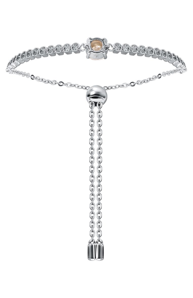 Женский браслет matrix tennis SWAROVSKI серебряного цвета, арт. 5690694 | Фото 3 (Материал с�плава: Проставлено; Материал: Металл, Кристаллы; Нос: Не проставлено)
