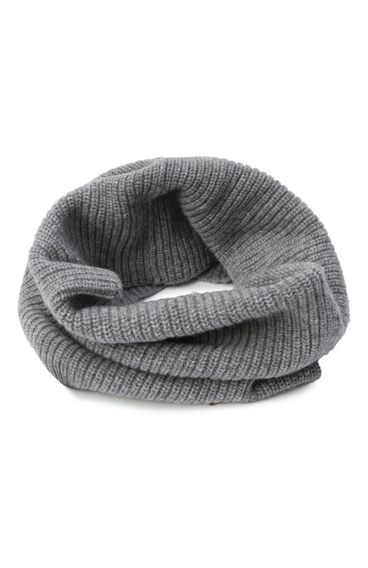 Кашемировый шарф-снуд Zegna NEK/UEAT12A8 Серый NEK/UEAT12A8