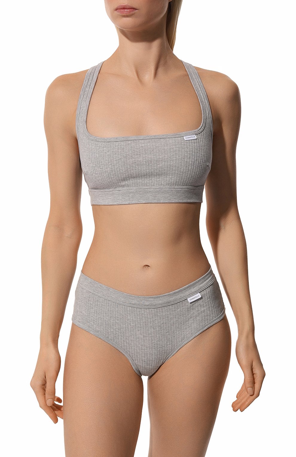 Трусы-слипы CHANTELLE серого цвета по цене 3780 руб., арт. C15P40, фото 2 Трусы-слипы CHANTELLE, арт. C15P40, фото 2