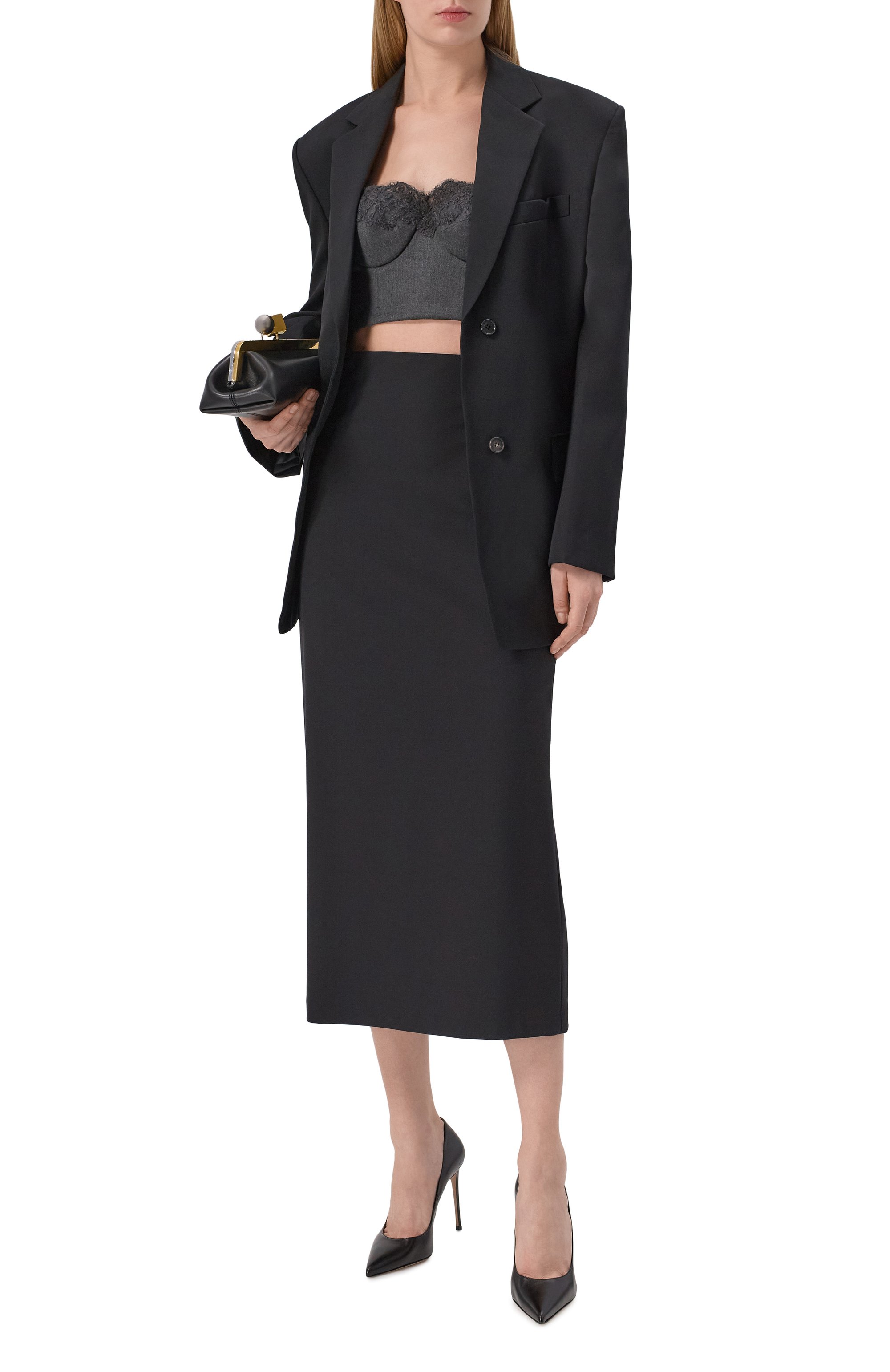 Бюстье из шерсти и вискозы ERMANNO SCERVINO, арт. D474Y313BJWR, фото 2