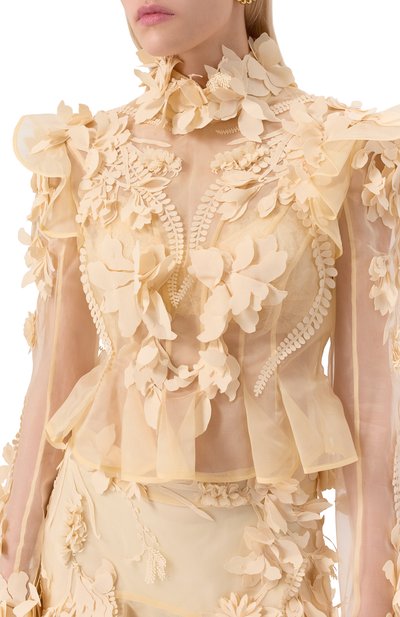 Шелковая блузка ZIMMERMANN, арт. 6394TF251, фото 5