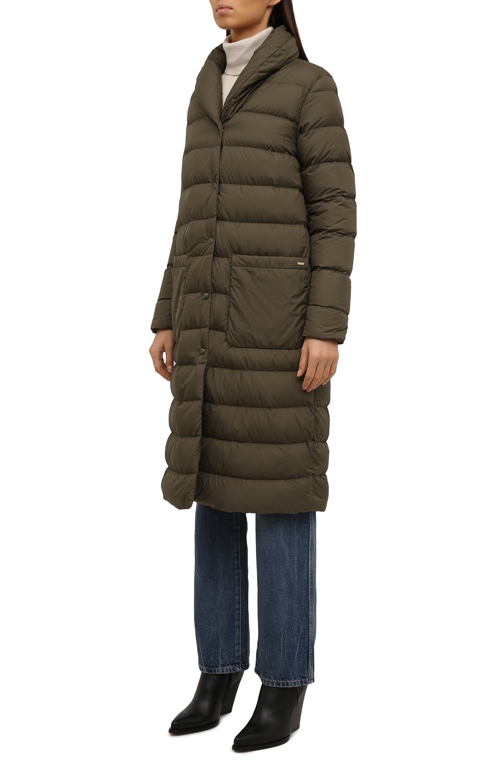 Пуховик WOOLRICH темно-зеленого цвета по цене 56700 руб., арт. CFWW0U0509FR/UT2635, фото 3 Пуховик WOOLRICH, арт. CFWW0U0509FR/UT2635, фото 3