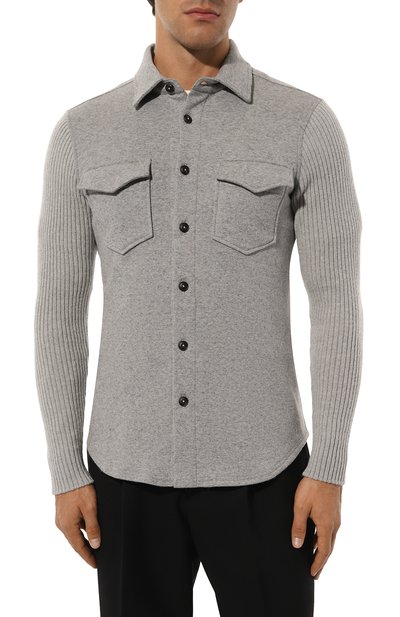 Кардиган из хлопка и шерсти CAPOBIANCO, арт. 17M505.TF00., фото 3