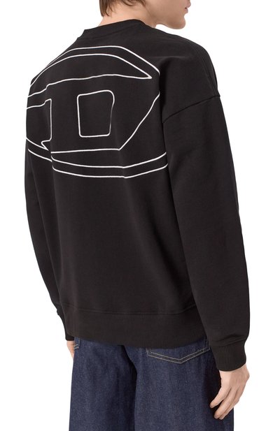 Хлопковый свитшот DIESEL, арт. A11303/0GYCJ, фото 4