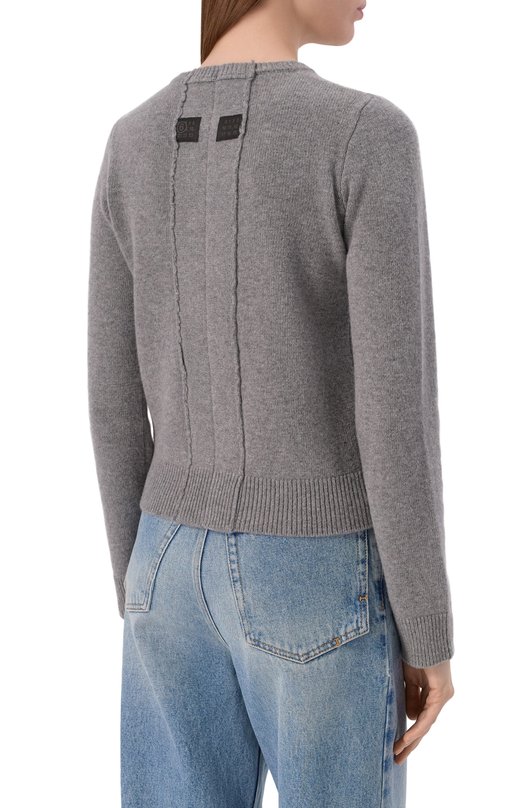 Шерстяной кардиган MM6 S62HP0036/M13187 Серый  S62HP0036/M13187 Фото 4