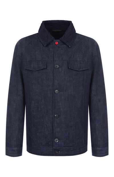 Мужская джинсовая куртка-рубашка KITON, арт. UW2222V0438H03