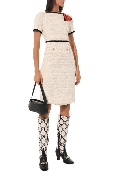 Платье из хлопка и вискозы GUCCI, арт. 577401 ZACDY, фото 2