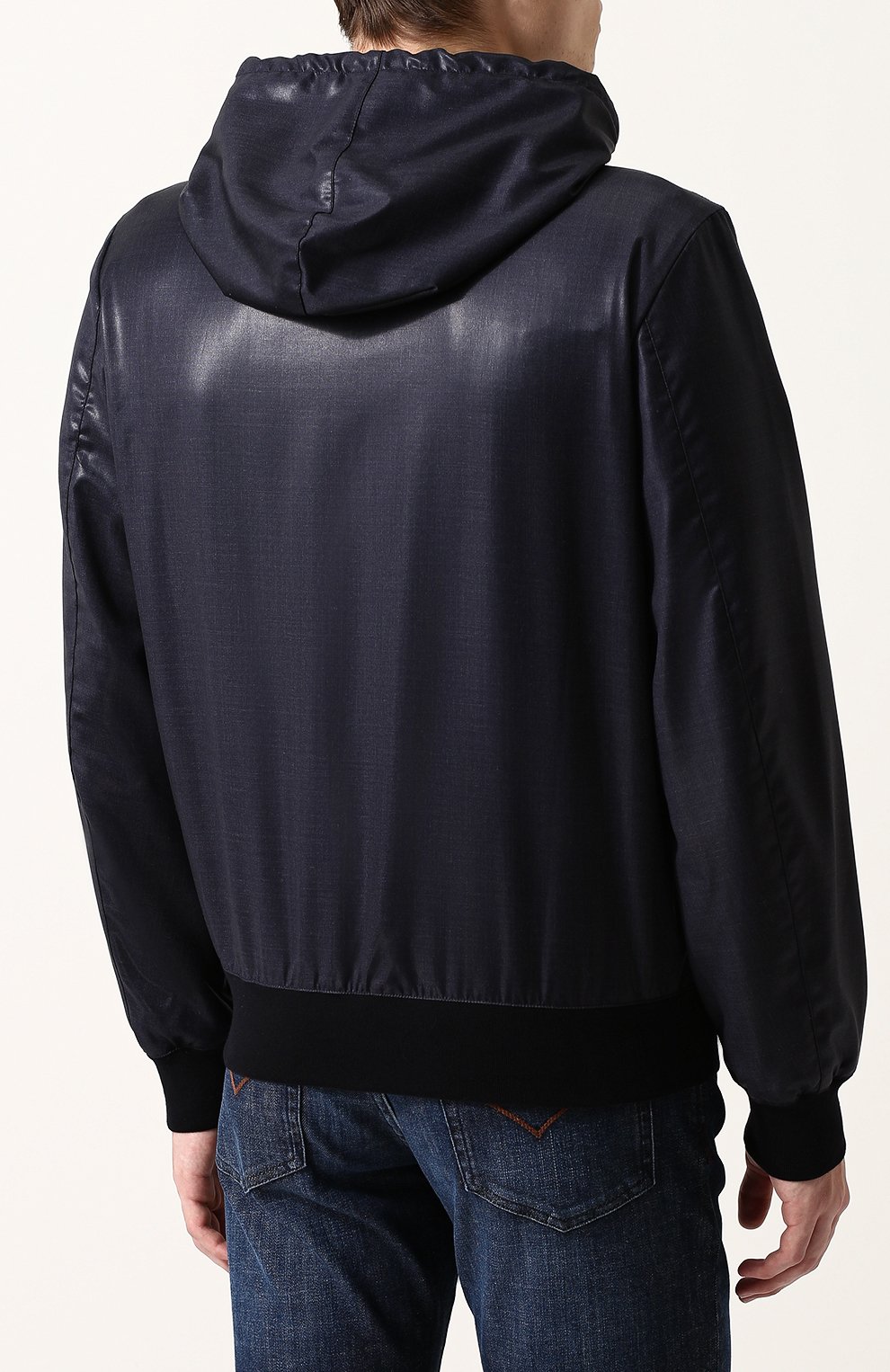 Шерстяной бомбер на молнии с капюшоном ANDREA CAMPAGNA, арт. 4M404.WP00.CAMPAGNA., фото 4