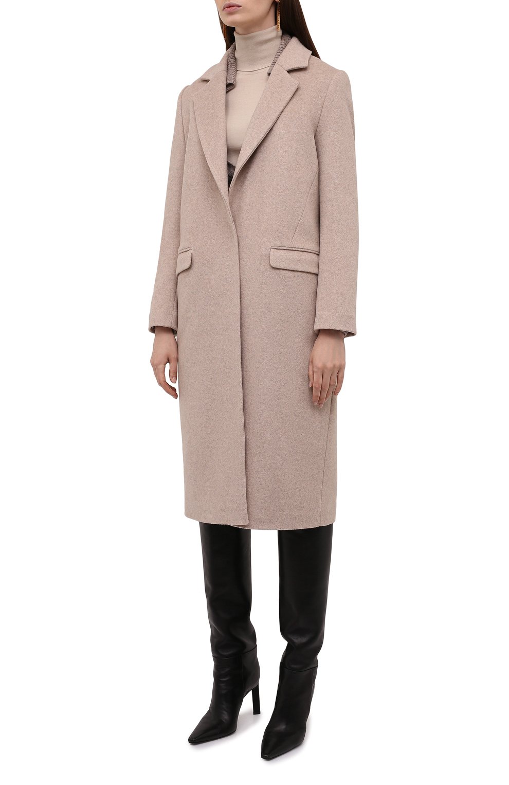 Пальто из шерсти и кашемира SEVEN LAB бежевого цвета по цене 25200 руб., арт. CMAR venecia beige, фото 3 Пальто из шерсти и кашемира SEVEN LAB, арт. CMAR venecia beige, фото 3