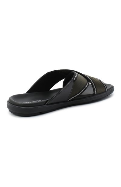 Комбинированные шлепанцы PRADA, арт. 2X3032-3KXT-F098A, фото 4