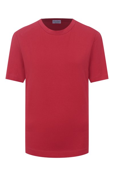 Женская хлопковая футболка BRUNELLO CUCINELLI, арт. M0T81BI100
