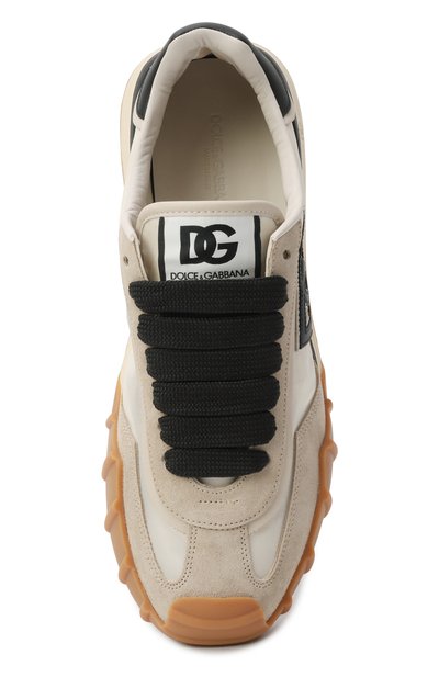 Комбинированные кроссовки dg athletic DOLCE & GABBANA светло-бежевого цвета по цене 72450 руб., арт. CS2384/AZ862, фото 5 Комбинированные кроссовки dg athletic DOLCE & GABBANA, арт. CS2384/AZ862, фото 5