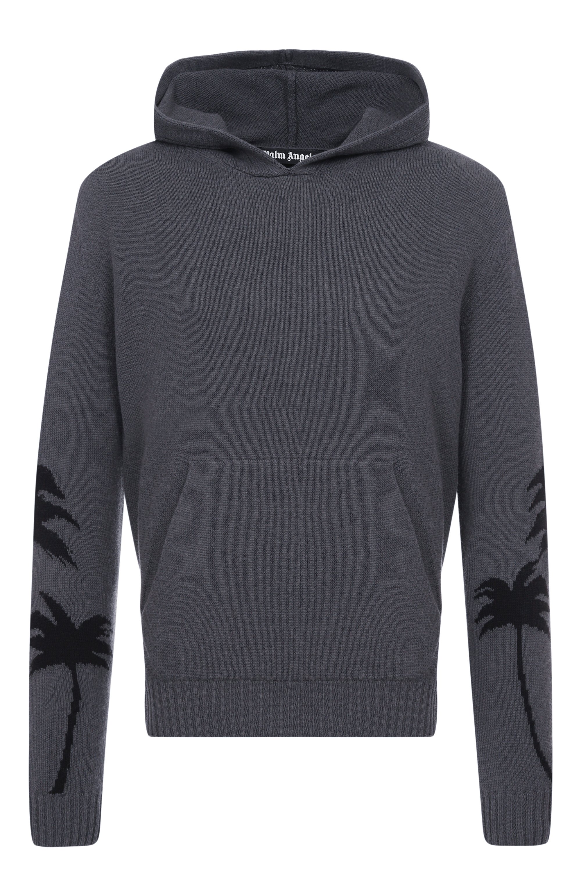 Худи из хлопка и шерсти PALM ANGELS, арт. PMHU026F25KNI001, фото 1