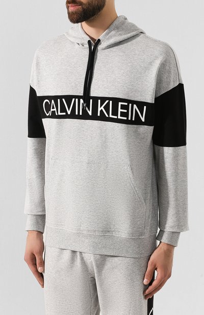 Хлопковое худи CALVIN KLEIN, арт. NM1633E, фото 3