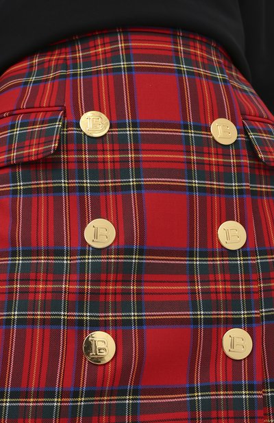 Шерстяная юбка BALMAIN, арт. UF14004/W085, фото 5