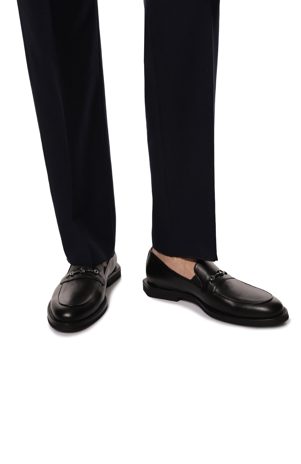 Кожаные лоферы STEFANO RICCI черного цвета по цене 122000 руб., арт. US727G2259/VTS, фото 3 Кожаные лоферы STEFANO RICCI, арт. US727G2259/VTS, фото 3