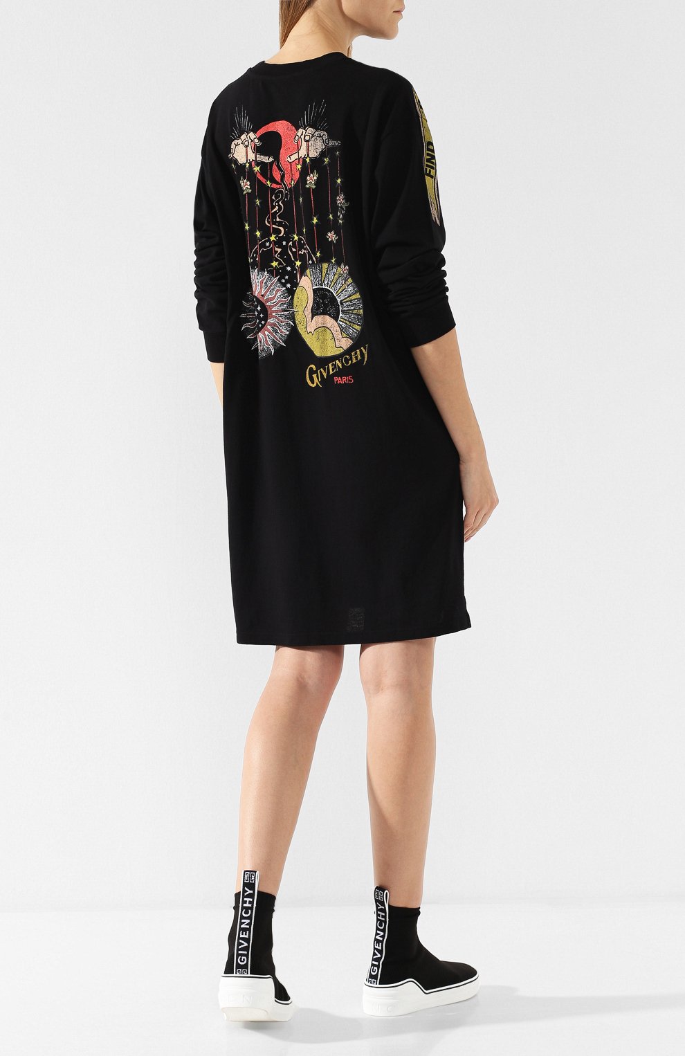 Высокие текстильные кеды на контрастной подошве GIVENCHY, арт. BE000DE077, фото 2