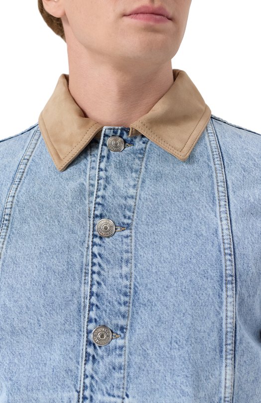 Джинсовая куртка Brunello Cucinelli M241P6911 Голубой  M241P6911 Фото 5