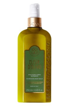 Бальзам для тела elisir d`olivio (250ml) ERBARIO TOSCANO бесцветного цвета, арт. OOEC25P | Фото 1 (Тип продукта: Бальзамы; Назначение: Для тела; Региональные ограничения белый список (Axapta Mercury): Не проставлено; Нос: Не про�ставлено)