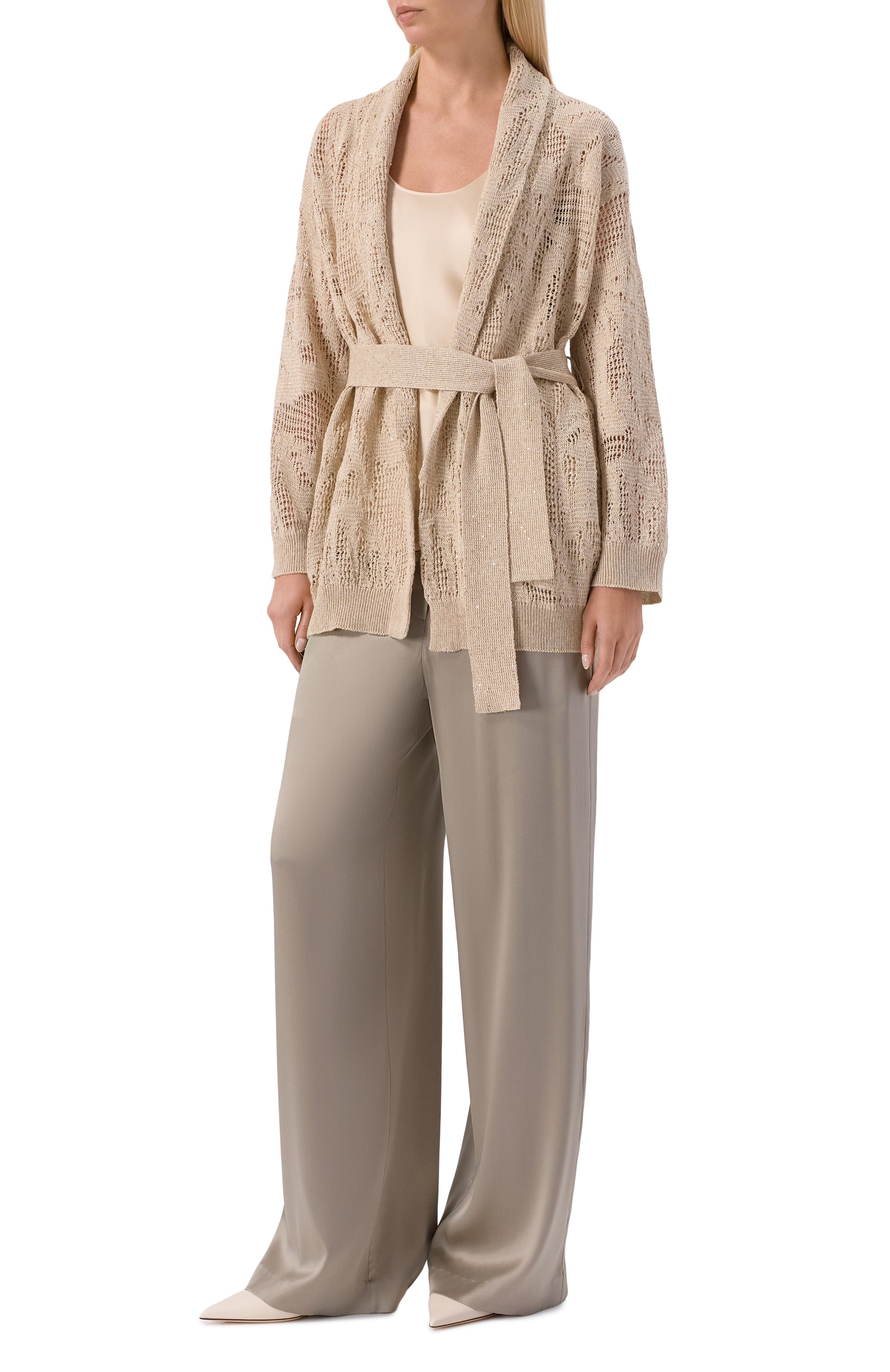 Атласные брюки BRUNELLO CUCINELLI, арт. M0C59P8942, фото 2