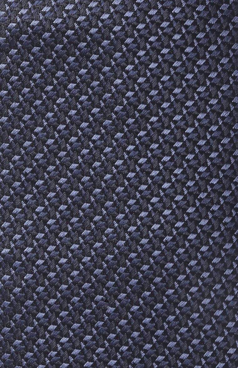 Мужской шелковый галстук ZEGNA темно-синего цвета, арт. 1P8/Z9D81TA9 | Фото 4 (Материал: Текстиль, Шелк; Нос: Не проставлено; Принт: С принтом; Автоматизация состава: Проставлено)