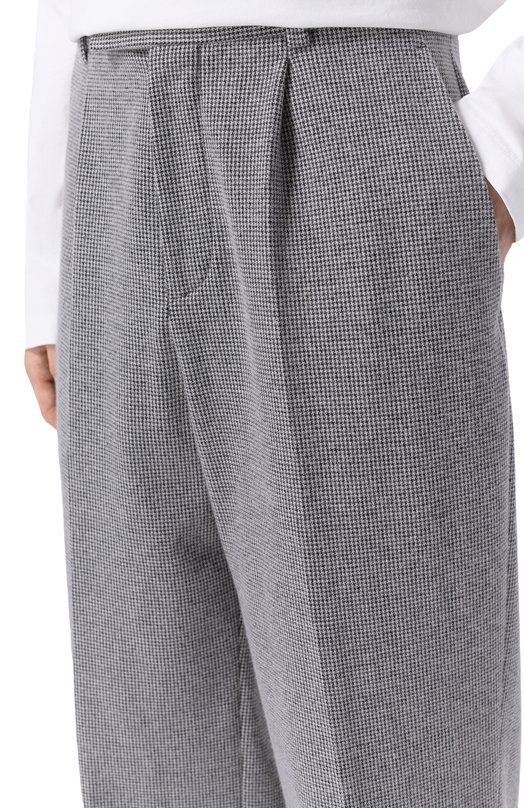 Брюки из хлопка и кашемира MVST M25.1PM.T014/D0NDI Серый  M25.1PM.T014/D0NDI Фото 5