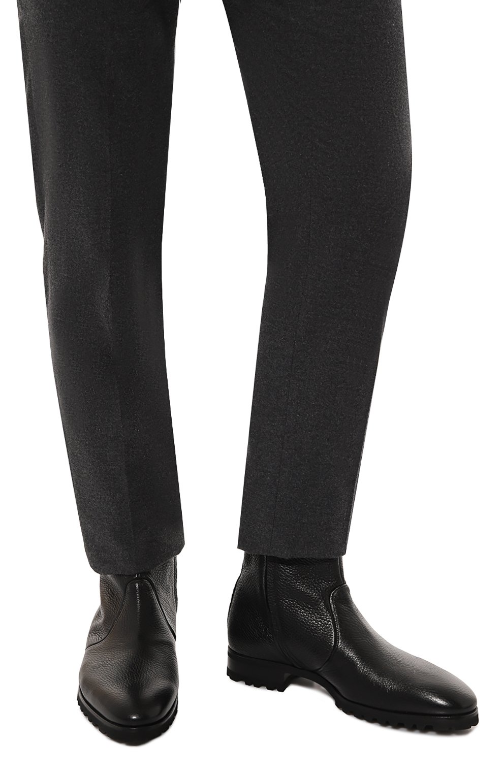 Кожаные сапоги ARTIOLI, арт. 06P012/BIS/S0FT KID/FABRIC 89G, фото 3