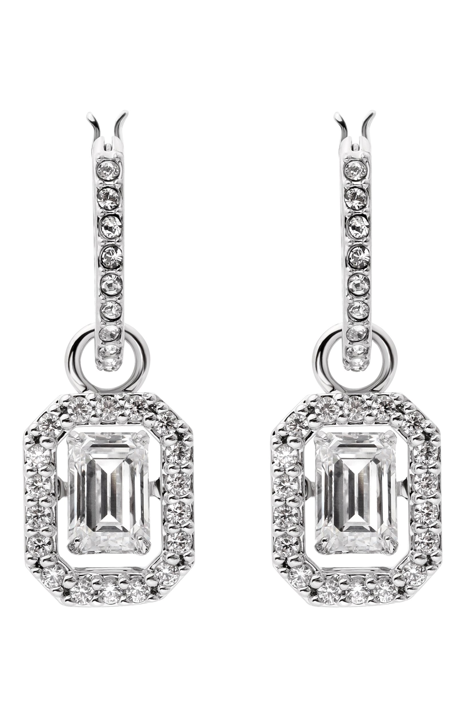 Серьги SWAROVSKI серебряного цвета по цене 19850 руб., арт. 5638495, фото 1 Серьги SWAROVSKI, арт. 5638495, фото 1