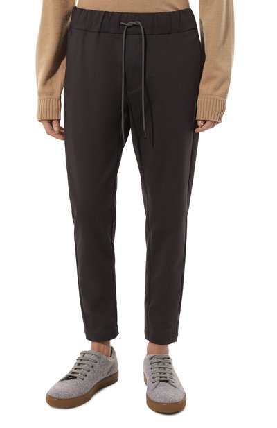 Хлопковые брюки KAZUYUKI KUMAGAI темно-серого цвета по цене 48650 руб., арт. AP22-009, фото 3 Хлопковые брюки KAZUYUKI KUMAGAI, арт. AP22-009, фото 3