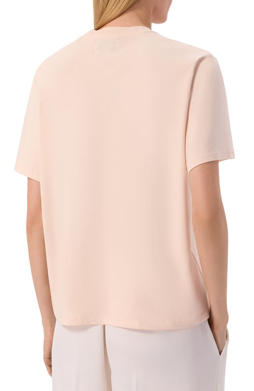 Хлопковая футболка Loulou de Saison TELANT0 LDS Розовый  TELANT0 LDS Фото 4