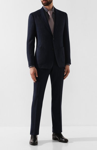 Кожаные оксфорды SANTONI, арт. MCKE14285JJ1I0BRN01, фото 2