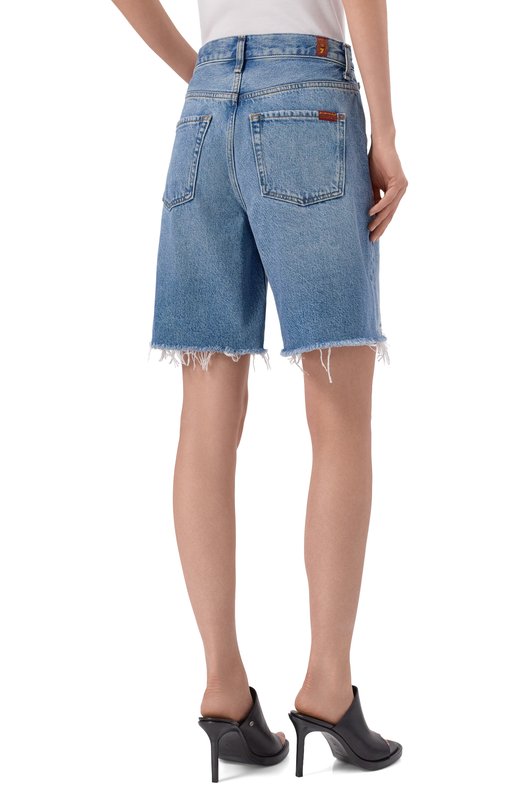 Джинсовые шорты Lola 7 For All Mankind 7U87CE35-STW Голубой  7U87CE35-STW Фото 4