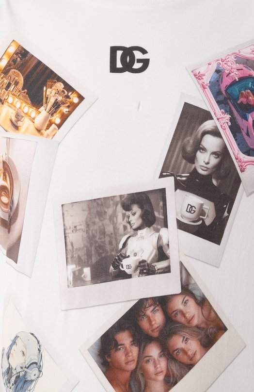 Хлопковая майка Dolce & Gabbana G8SP5T/G706B Белый  G8SP5T/G706B Фото 6