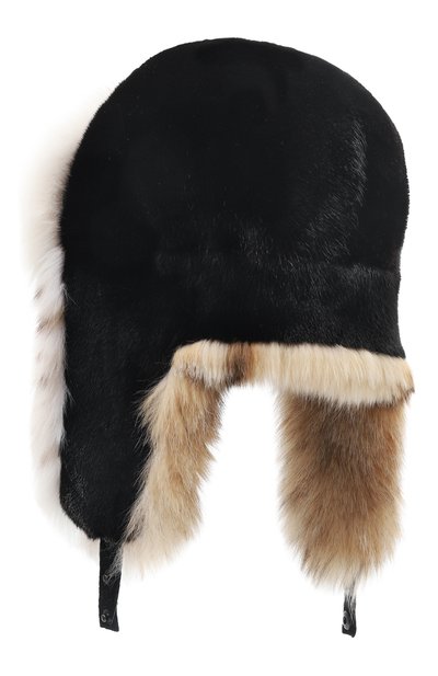 Меховая шапка-ушанка из норки и рыси VICTORIA KUSENKOVA, арт. 092806054097, фото 3
