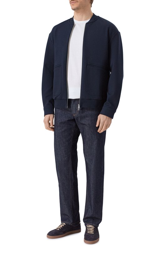 Хлопковая толстовка BOSS 50554232 Синий  50554232 Фото 2