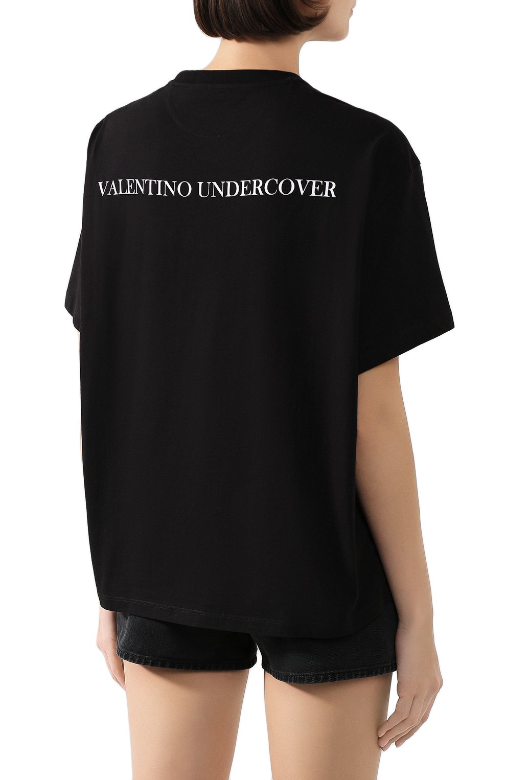 Хлопковая футболка VALENTINO, арт. SB0MG02X4WY, фото 4