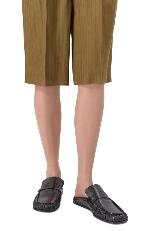 Кожаные сабо Jil Sander J15WX0016/P4835 Чёрный  J15WX0016/P4835 Фото 2