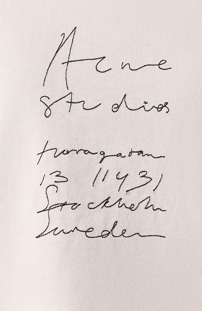 Хлопковая футболка ACNE STUDIOS, арт. AL0134/W, фото 5