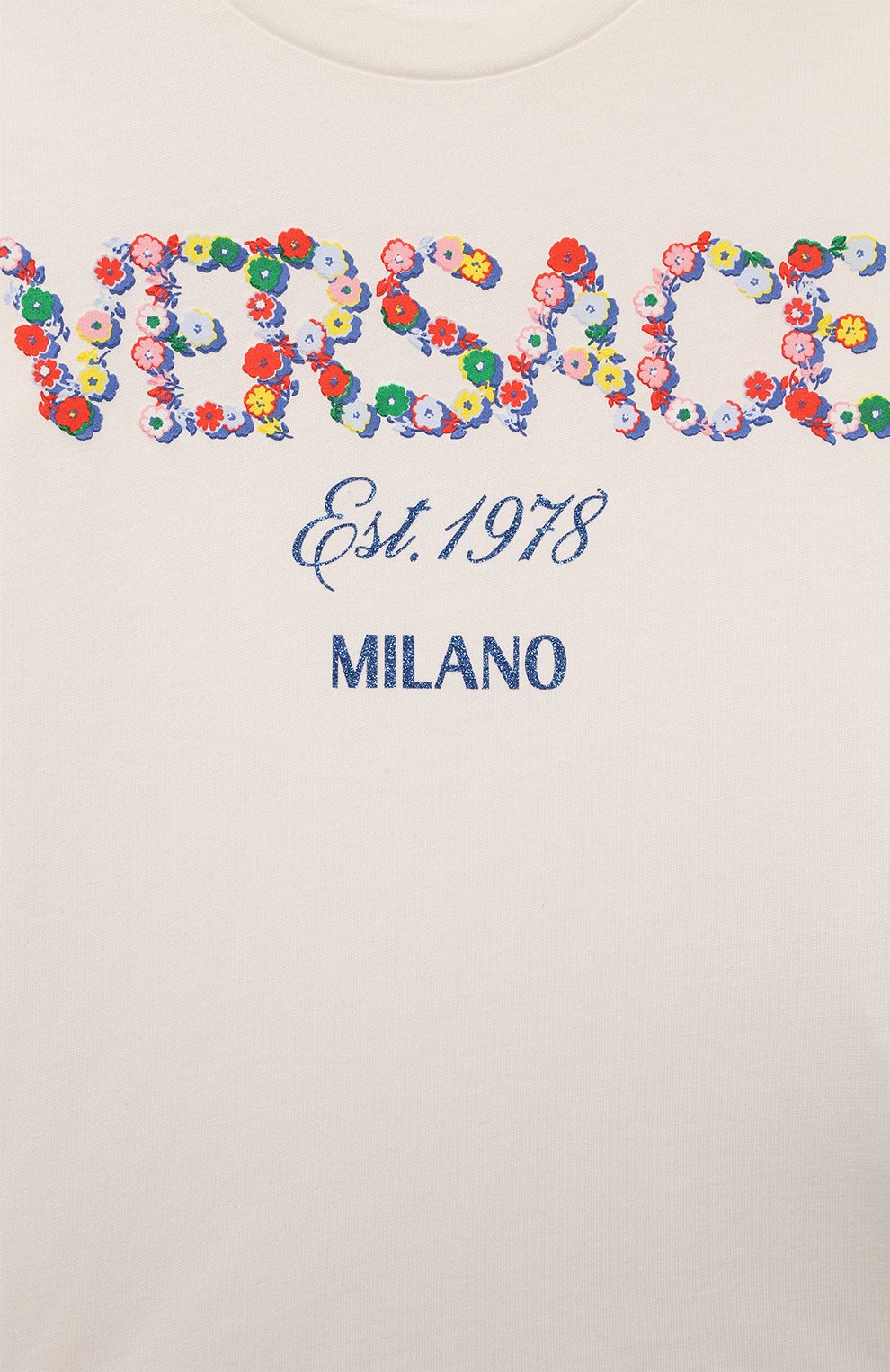 Хлопковая футболка VERSACE, арт. 1000052/1A11464/4-6, фото 3