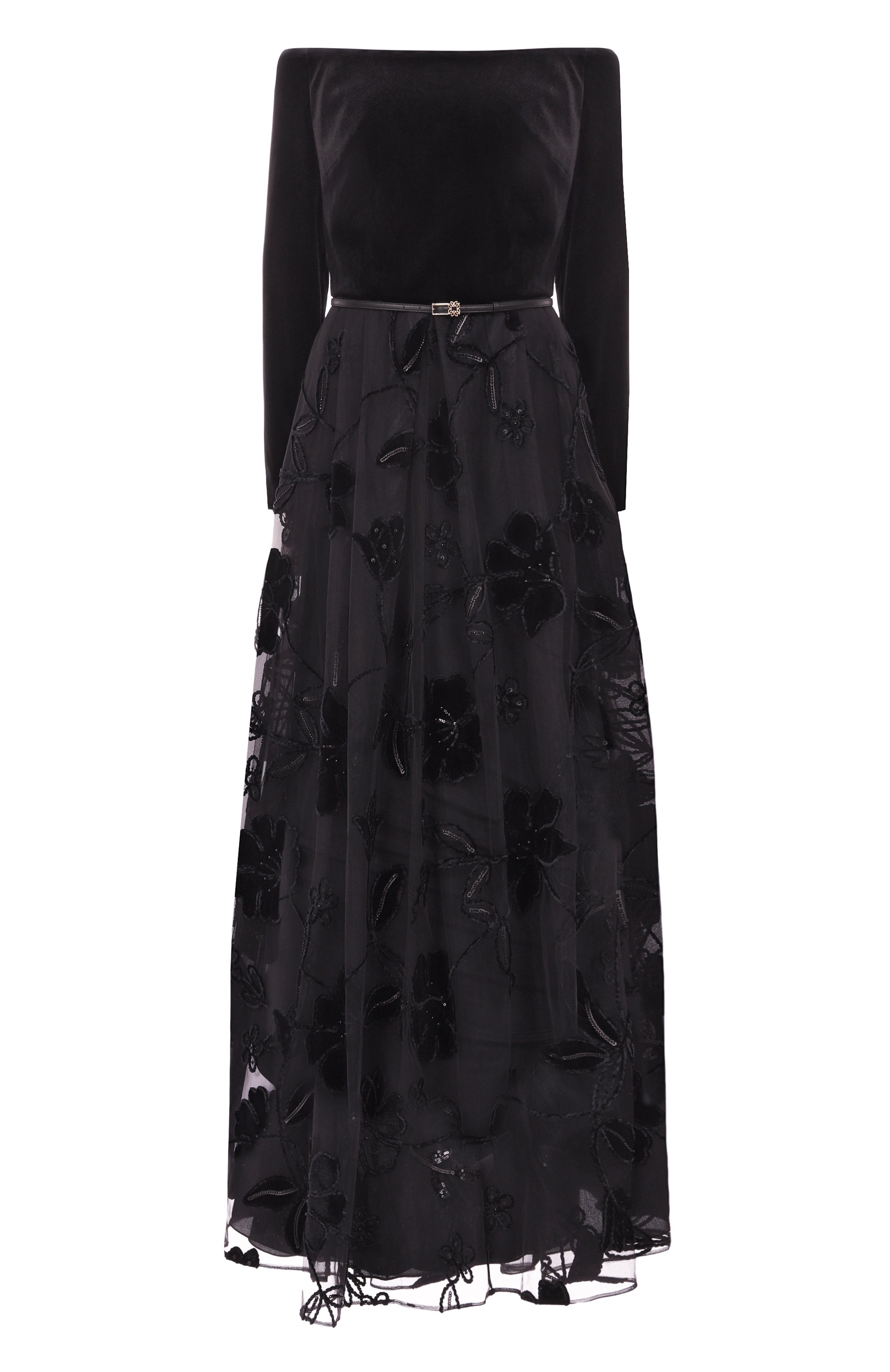 Комбинированное платье ELIE SAAB, арт. D0799NP25/TUV01, фото 1