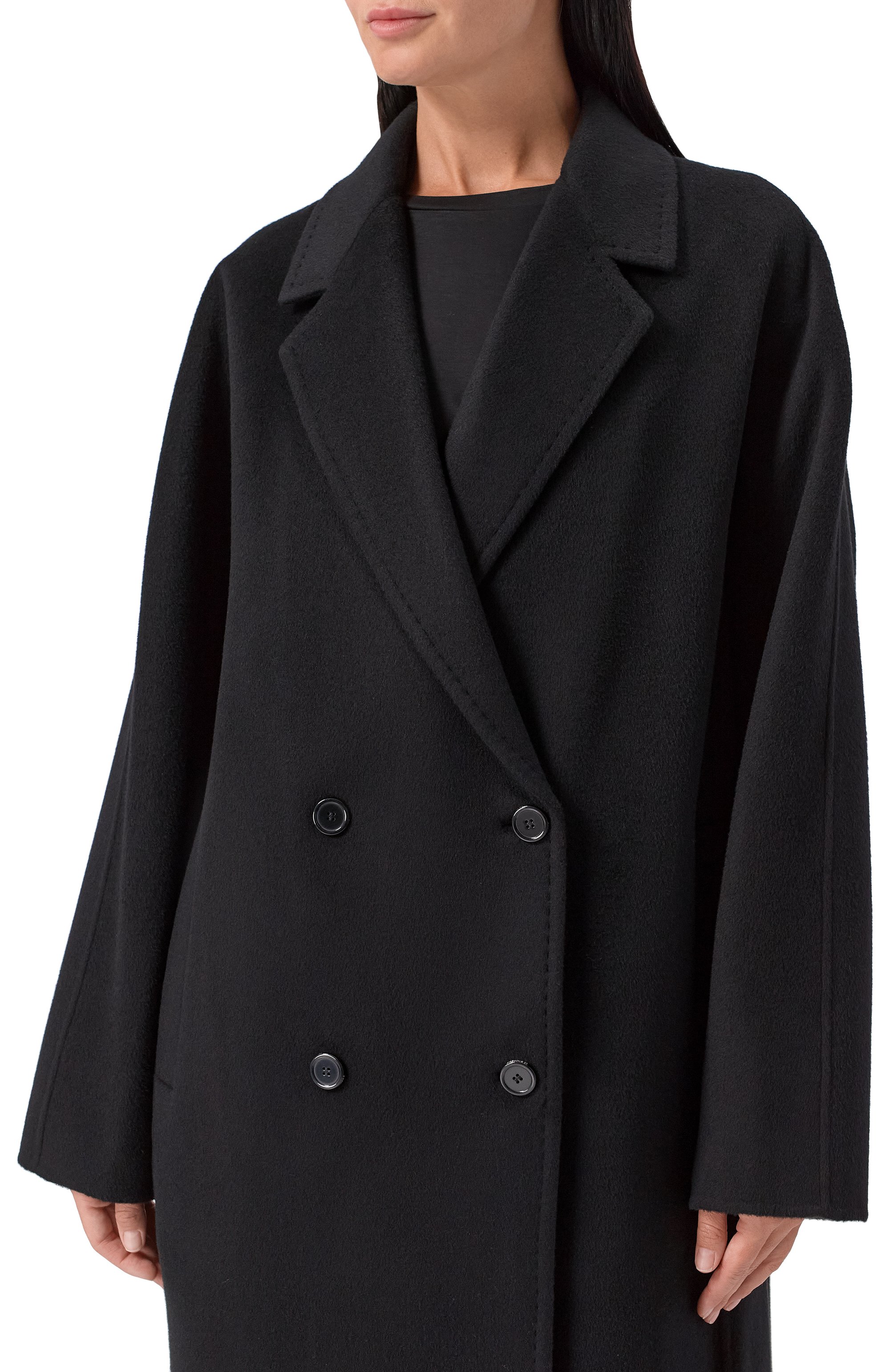 Пальто из шерсти и кашемира 12 STOREEZ черного цвета по цене 65000 руб., арт. 133526, фото 5 Пальто из шерсти и кашемира 12 STOREEZ, арт. 133526, фото 5