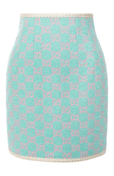 Женская юбка из смеси хлопка и шерсти GUCCI, арт. 577738/ZAAMP
