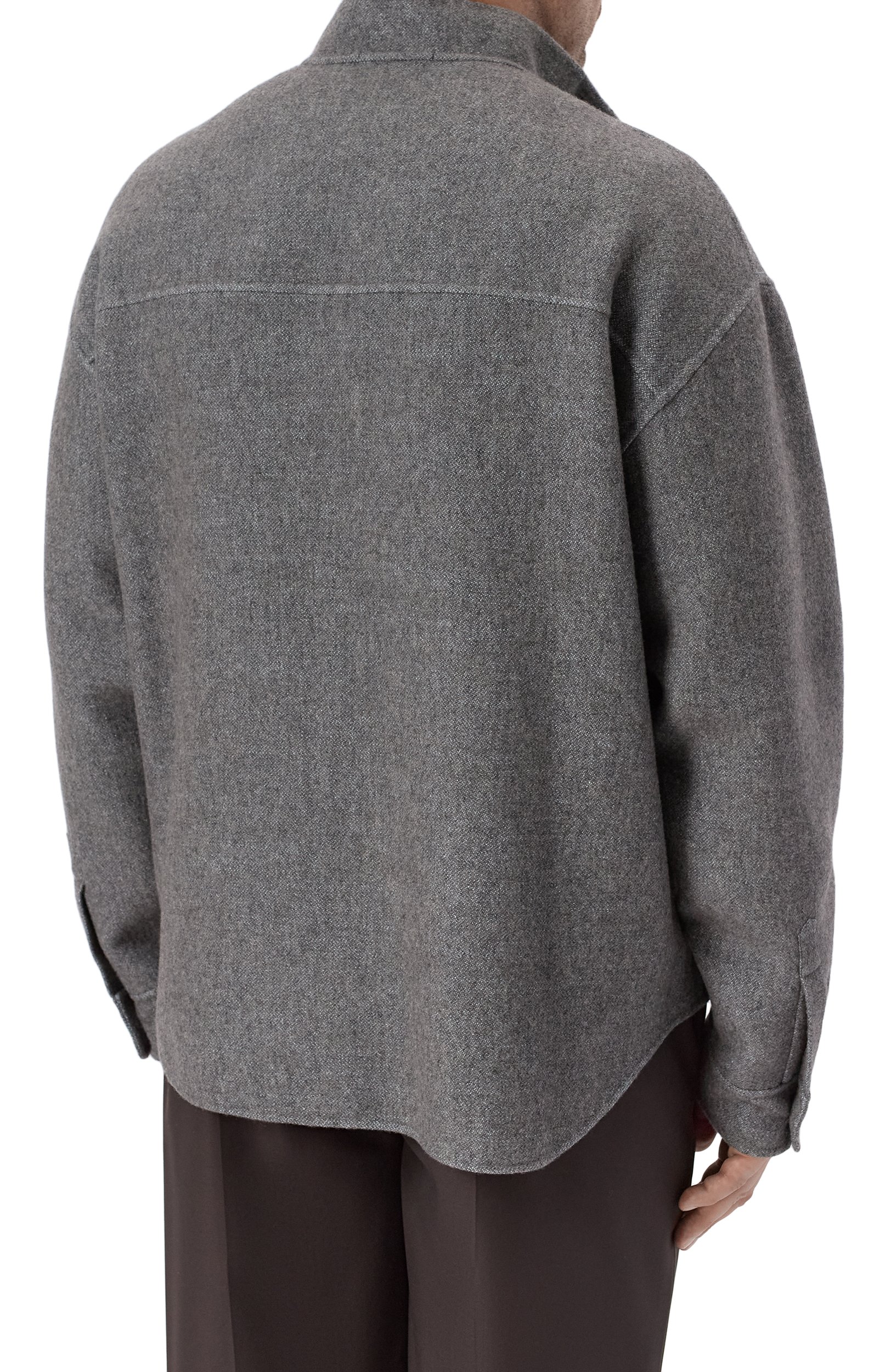 Куртка-рубашка из шелка и кашемира GIORGIO ARMANI, арт. GM004453/TE23830, фото 4